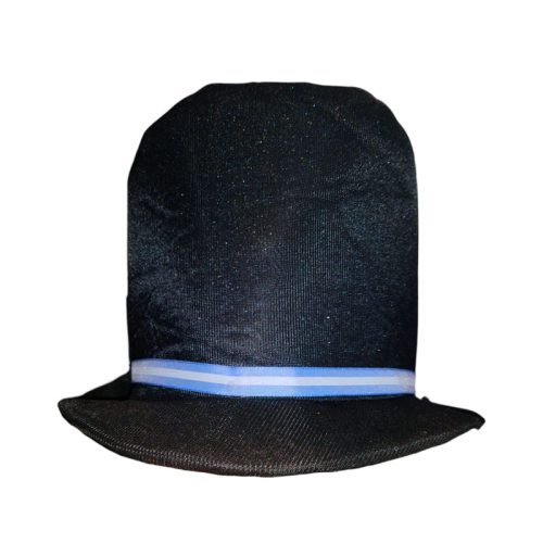 Galera Caballero Jersey Negra Con Cinta Bandera Argentina
