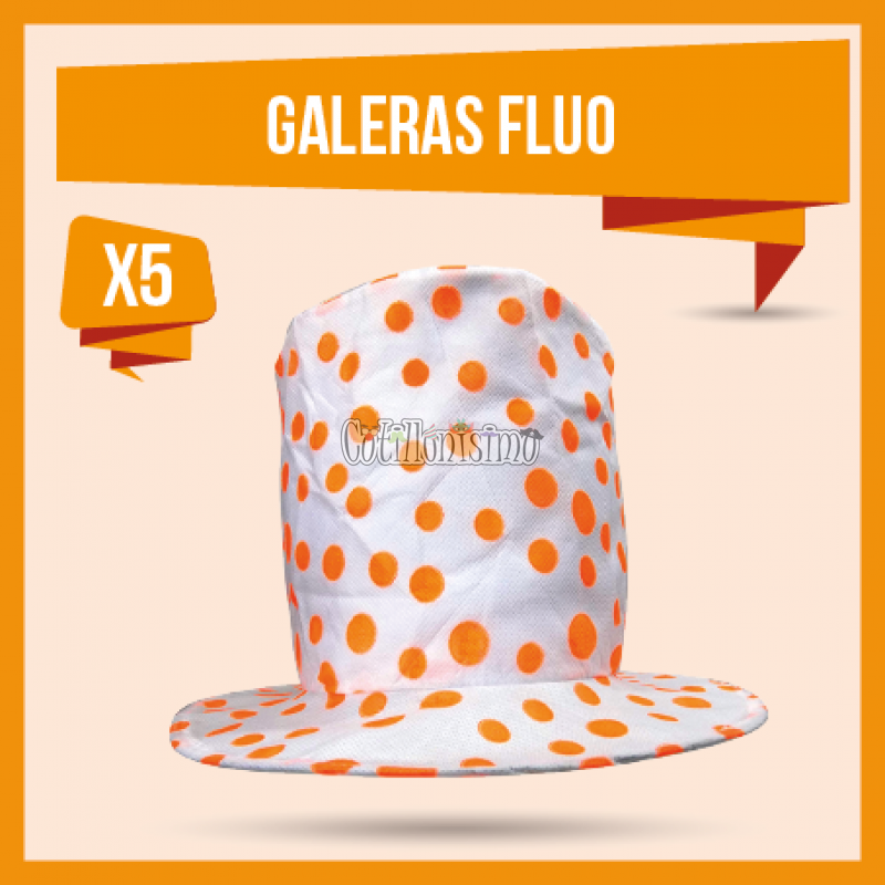 Galera FLUO x5 Unidades - Colores y Modelos Surtidos (FRISELINA)