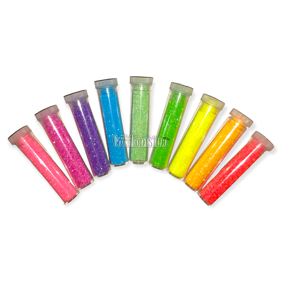 Glitter Fluo x5cc Colores Surtidos