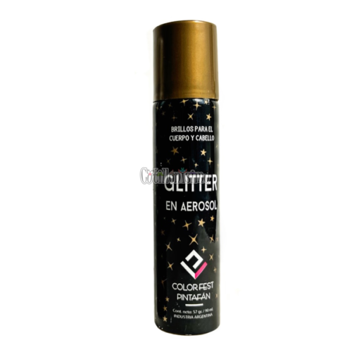 Glitter en Aerosol DORADO Pintafan 57gr / 90ml