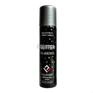 Glitter en Aerosol PLATEADO Pintafan 57gr / 90ml