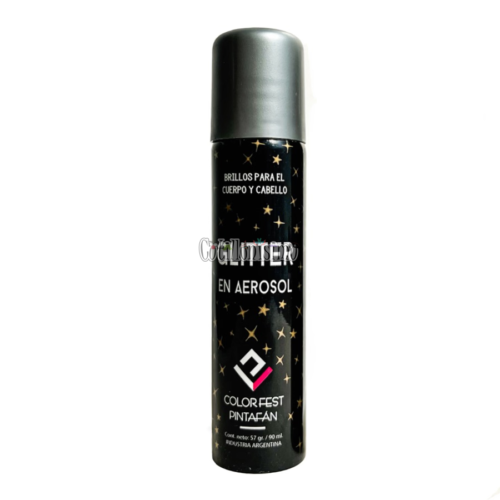Glitter en Aerosol PLATEADO Pintafan 57gr / 90ml