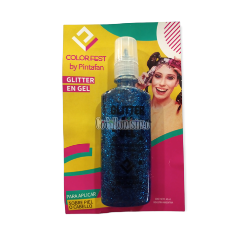 Glitter en Gel Azul x40ml Pintafan