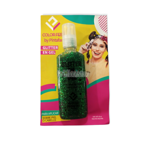 Glitter en Gel Verde Esmeralda x40ml Pintafan