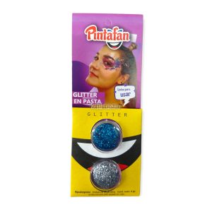 Glitter en Pasta Pintafan x2 Plateado y Celeste ARGENTINA