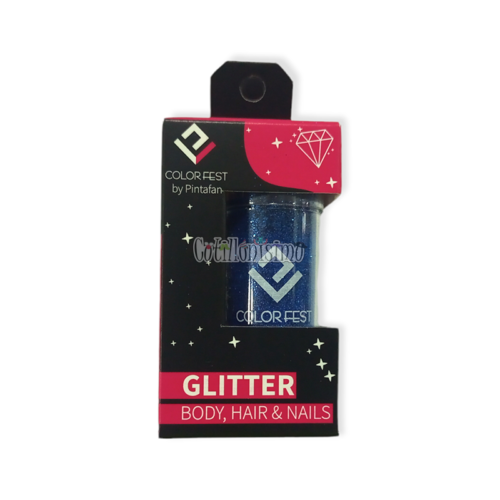 Glitter x15g Color Metal Azul Pintafan