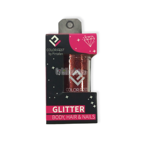 Glitter x15g Color Metal Rojo Pintafan