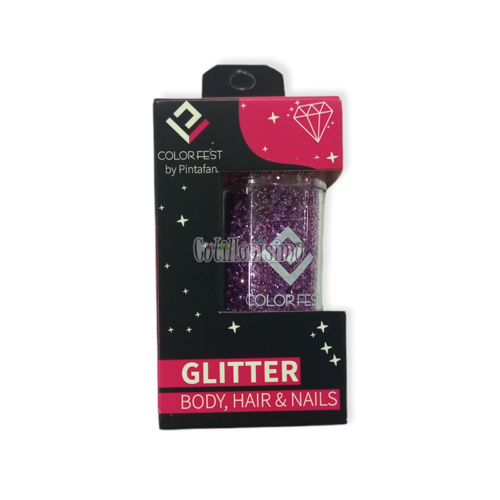 Glitter x15g Color Metal Violeta Pintafan