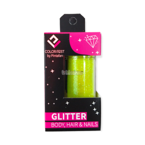 Glitter x15g Color Amarillo FLUO Pintafan