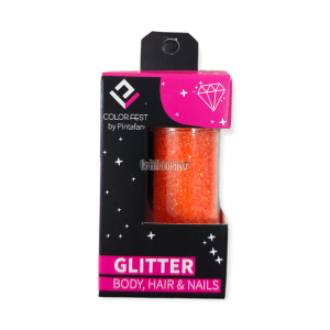 Glitter x15g Color Naranja FLUO Pintafan