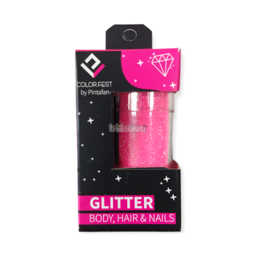 Glitter x15g Color Rosa FLUO Pintafan