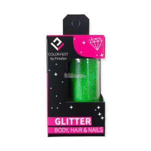 Glitter x15g Color Verde FLUO Pintafan