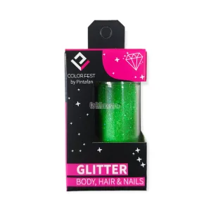 Glitter x15g Color Verde FLUO Pintafan