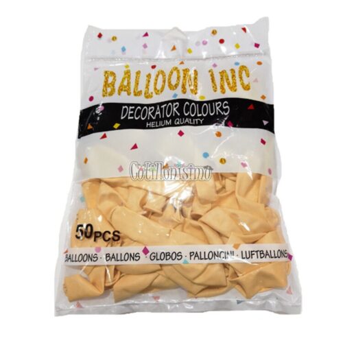 Globos BALLOON INC ESTANDAR 10 Pulgadas Ivory X50u