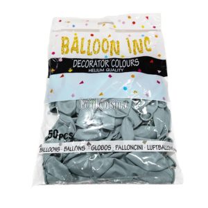 Globos BALLOON INC ESTANDAR 10 Pulgadas Gris X50u