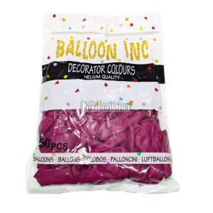 Globos BALLOON INC ESTANDAR 10 Pulgadas Fucsia Oscuro X50u