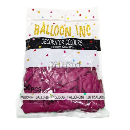 Globos BALLOON INC ESTANDAR 10 Pulgadas Fucsia Oscuro X50u
