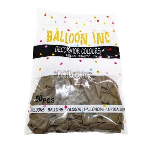 Globos BALLOON INC ESTANDAR 10 Pulgadas Marron Claro X50u
