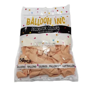 Globos BALLOON INC ESTANDAR 10 Pulgadas Piel X50u