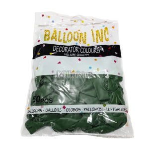 Globos BALLOON INC ESTANDAR 10 Pulgadas Verde X50u