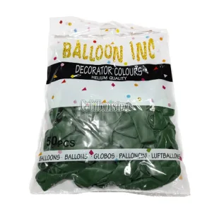 Globos BALLOON INC ESTANDAR 10 Pulgadas Verde X50u