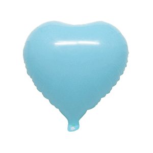 Globo Corazón Color Celeste PASTEL 45 CM