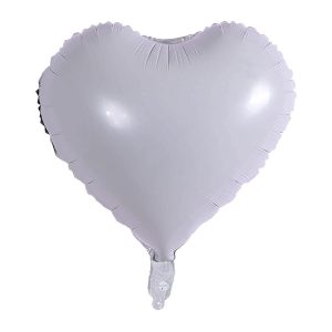 Globo Corazón Color GRIS PASTEL 45 CM