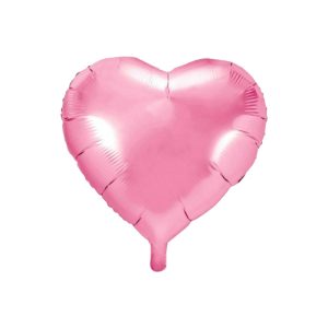 Globo Corazón Metalizado Color ROSA 45 CM