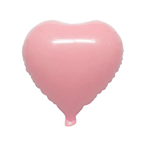 Globo Corazón Color ROSA PASTEL 45 CM