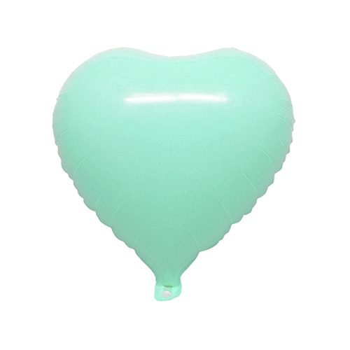 Globo Corazón Color VERDE PASTEL 45 CM