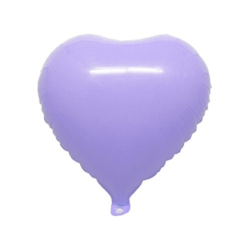 Globo Corazón Color Lila PASTEL 45 CM