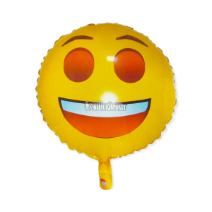 Globo Emoji FELIZ Foil Metalizado 45cm