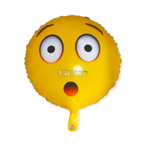 Globo Emoji SORPRESA Foil Metalizado 45cm