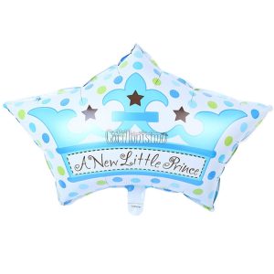 Globo Estrella Corona Lunares Celestes 50 cm