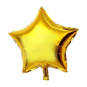 Globo Estrella Inflable Metalizado Color DORADO 45CM