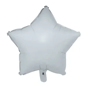 Globo Estrella Color Gris Pastel 45 Cm
