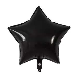 Globo Estrella Color Negro 45 Cm