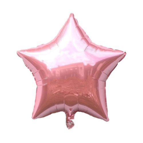 Globo Estrella Inflable Metalizado Color ROSA 45cm