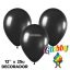 Globo Globby Liso Decorador 12 Pulgadas Negro x25u