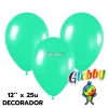 Globo Globby Liso Pastel 12 Pulgadas Menta x25u