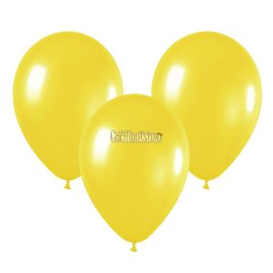 Globo Latex Liso Color AMARILLO 10 Pulgadas X10 Unidades