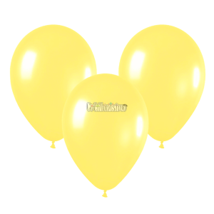 Globo Latex Liso Color AMARILLO PASTEL 10 Pulgadas X10 Unidades