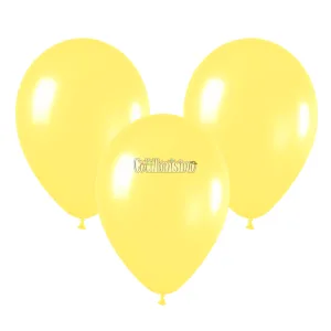 Globo Latex Liso Color AMARILLO PASTEL 10 Pulgadas X10 Unidades