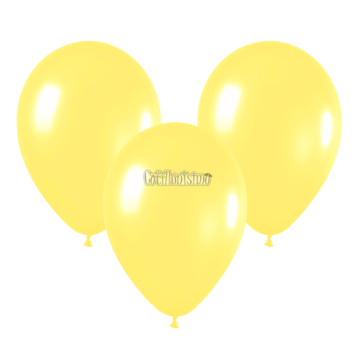 Globo Latex Liso Color AMARILLO PASTEL 10 Pulgadas X10 Unidades