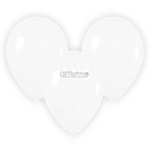 Globo Latex Liso Color BLANCO 10 Pulgadas X10 Unidades