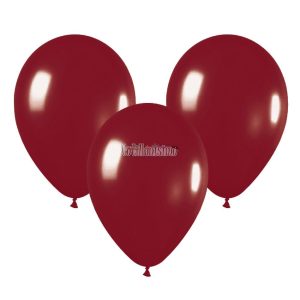 Globo Latex Liso Color BORDO 10 Pulgadas X10 Unidades