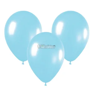 Globo Latex Liso Color CELESTE PASTEL 10 Pulgadas X10 Unidades