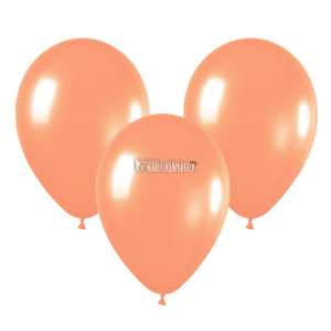 Globo Latex Liso Color NARANJA PASTEL 10 Pulgadas X10 Unidades
