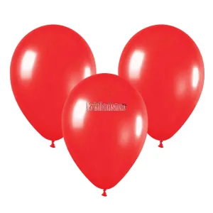 Globo Latex Liso Color ROJO 10 Pulgadas X10 Unidades