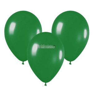 Globo Latex Liso Color VERDE OSCURO 10 Pulgadas X10 Unidades